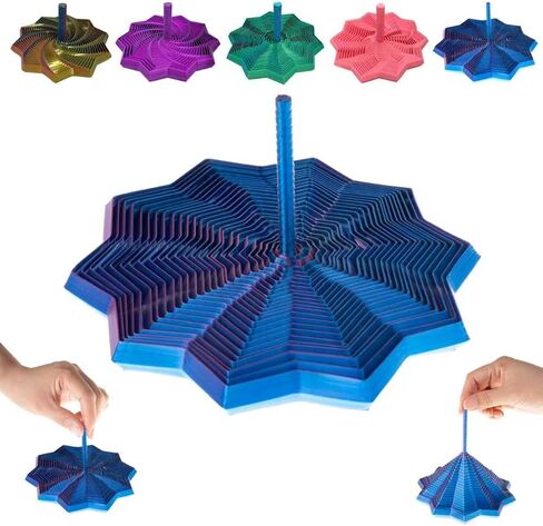 3D Printed Expanded Sensory Fidget Star with Handles Stress Relief Sensory Gifts Office desks Fidget Perfect for Holiday Christmas Birthday (Colorful) in Saudi Arabia