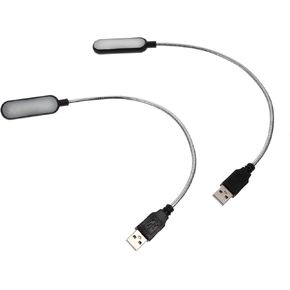 BESPORTBLE 2pcs Portable USB Laptop Reading Lamps Night Light White Light USB Computer Lamps for Home Office Use, Black in Kuwait