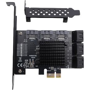 Yunseity PCIe to 9 Port 3.0 Expansion Card, 6Gbps Controller Adapter with NCQ and AHCI Technology, for Systems in Saudi Arabia