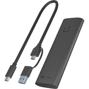 حاوية M.2 NVME SSD، ICY BOX USB 3.2 Gen 2 (10 جيجابت في الثانية) إلى NVME PCIe SSD، حافظة خارجية من الألومنيوم، مفاتيح M-Key وB+M وحجم SSD 2230/2242 /2260/2280 SSD، حماية ضد الكتابة in Kuwait