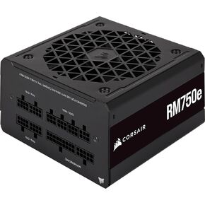 Corsair RM750e (2023) مصدر طاقة منخفض الضوضاء معياري بالكامل - متوافق مع ATX 3.1 وPCIe 5.1 - مكثفات مصنفة 105 درجة مئوية - كفاءة ذهبية 80 Plus - دعم الاستعداد الحديث - أسود (متجدد) in Kuwait