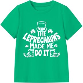 Kids St Patricks Day Shirt Irish Shamrocks Graphic T-Shirt Shamrock Paddy's Day Tees Tops 2-7 Years in Kuwait