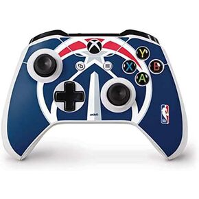 ملصق Skinit المخصص للألعاب متوافق مع وحدة تحكم Xbox One S - تصميم شعار كبير مرخص رسميًا من NBA Washington Wizards in Kuwait