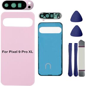 الزجاج الخلفي لهاتف Pixel 9 Pro XL متوافق مع Google Pixel 9 Pro XL 5G الغطاء الخلفي الخلفي الزجاجي للباب مع عدسة الكاميرا، وأشرطة التثبيت المسبق + الأدوات (ليست لهاتف Pixel 9/9 Pro) - عسلي in Saudi Arabia
