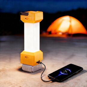 Cordless LED Work Light for Dewalt 20V Battery,Camping Lantern with Switch & Type C Output Port,Low Voltage Protection,20W 1300~2900LM,Potable for Workshop,Emergencies,Outdoor(No Battery) in Saudi Arabia