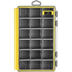 Waterproof Anti-Corrosion Tackle Box One Hand Latch 3600 and 3700 Organizer with Removable Dividers Lure Box and Terminal Tackle Trays Fishing Storage Yellow (3600) in Saudi Arabia