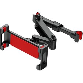 حامل الكمبيوتر اللوحي للسيارة - حامل خلفي قابل للتعديل 360 درجة مع تصميم صديق للأطفال، يناسب الأجهزة مقاس 4.7 بوصة - 12.9 بوصة، أساسيات رحلة الطريق (الإصدار الأحمر) in Kuwait