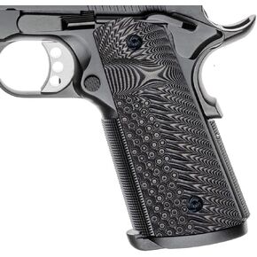 Guuun G10 Grips for Full Size 1911 Magwell Grip Ambi Safety Cut OPS Eagle Wing Texture in Saudi Arabia