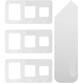 1 قطعة استنسل لصق حراري ومكشطة 0.5/0.6/0.7 مللي متر سمك الاستنسل محاذاة بدقة شفرة فولاذية غير قابلة للصدأ أداة in Kuwait