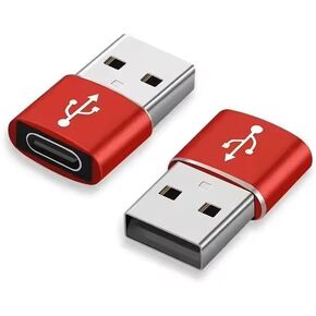 محول يو اس بي | محول USB من النوع A إلى USB من النوع C، شواحن 2.0، نقل البيانات، دعم صوتي بدون فقدان لسماعات الرأس - عبوة من 3 قطع in Kuwait