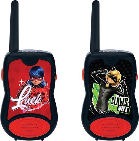 Lexibook - Mission Mission - Walkie Talkies ، 200m ، مجموعة اتصال للأطفال ، قناتين اتصال ، حزام مقطع ، أسود/أحمر ، Tw12spy in Kuwait