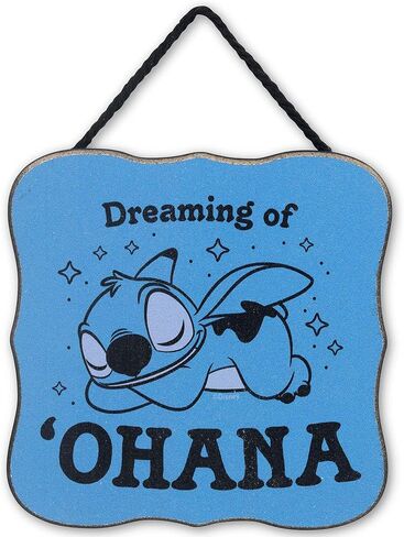 علامات تجارية مفتوحة على الطريق من Disney Lilo and Stitch استمتع بالوقت معًا ديكور حائط خشبي معلق - علامة غرزة حلوة لغرفة النوم أو غرفة اللعب in Saudi Arabia