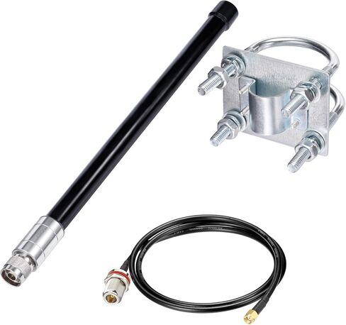 Bingfu 915MHz Helium HNT Lora Antenna 3dBi - كابل RG58 بطول 3 أقدام - متوافق مع Nebra Bobcat 300 Cal-Chip RAK V2 Syncrobit SenseCAP M1 Helium HNT Miner Hotspot Gateway in Kuwait