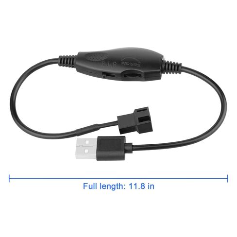 OwlTree 2 Pack USB 5V to 12V 4 Pin Fan Speed Adapter Controller Supported PC Cooling Fan, Max 12V 8W Output (11.8inch) in Saudi Arabia