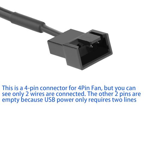 OwlTree 2 Pack USB 5V to 12V 4 Pin Fan Speed Adapter Controller Supported PC Cooling Fan, Max 12V 8W Output (11.8inch) in Saudi Arabia