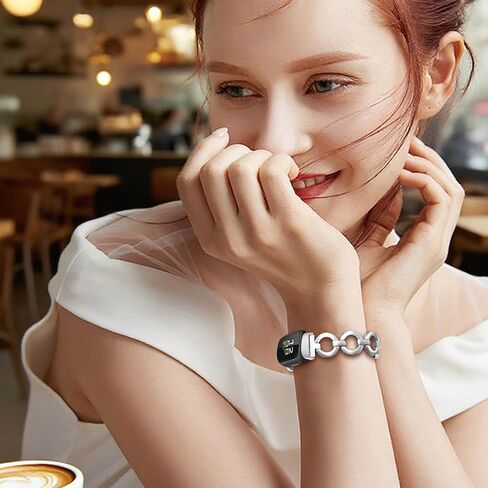 سوار Dhwazz النسائي من أجل Fitbit Inspire 3 / Inspire 2 HR Dressy Jewelry بحزام من الفولاذ المقاوم للصدأ in Kuwait