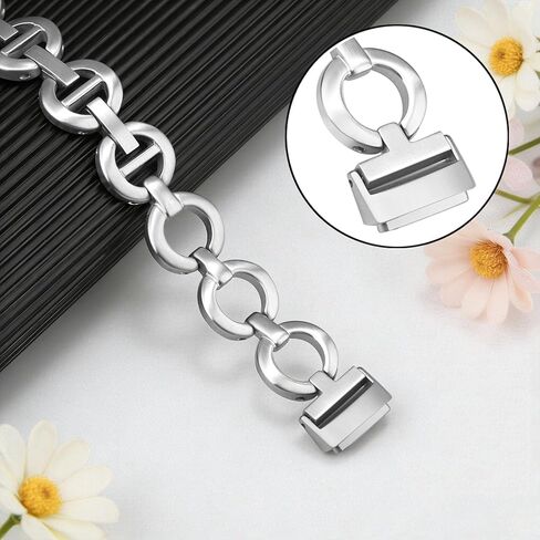 سوار Dhwazz النسائي من أجل Fitbit Inspire 3 / Inspire 2 HR Dressy Jewelry بحزام من الفولاذ المقاوم للصدأ in Kuwait