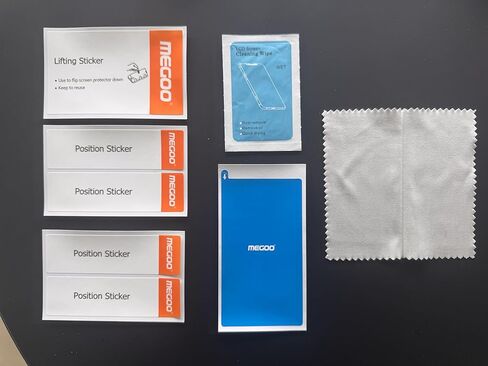 مجموعة تركيب واقي الشاشة من Megoo - مجموعة أدوات احترافية لأجهزة iPad والكمبيوتر اللوحي، تتضمن ملصقات رفع ومزيلات غبار ومناديل - نظام تحكم خالٍ من الفقاعات in Kuwait