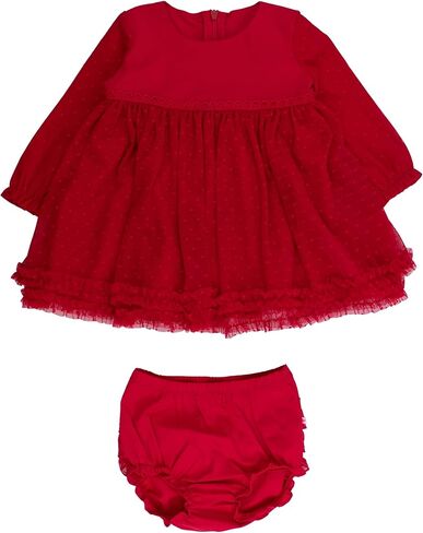 RuffleButts Baby Girls Coodinated Outfit Tulle Dress Bloomer Set in Saudi Arabia