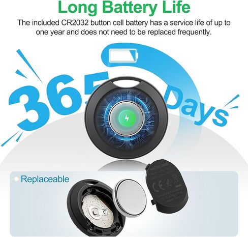 Smart Tracker Tag Bluetooth Luggage Tracker Locator Tracking Device, Item Finders Works with Find My (iOS Only) Track Your Keys, Wallet, Luggage, Black ﻿ in Saudi Arabia