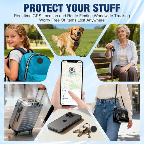 علامات التعقب الذكية 4 عبوات تعمل مع Find My App (iOS فقط)، متتبع الحيوانات الأليفة، متعقب Bluetooth Smart Tag Key Finder، متعقب العناصر Smart Locator للحقائب والأمتعة والمحفظة in Saudi Arabia