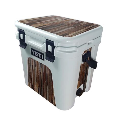 Cooler Skin Compatible with Yeti Roadie 24 with Drain Plug (2025) - Woody - Premium 3M Vinyl Protective Wrap Decal Cover - Easy to Apply | Crafted in The USA by MightySkins in Kuwait