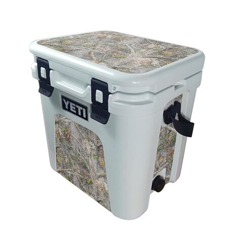 Cooler Skin Compatible with Yeti Roadie 24 with Drain Plug (2025) - Woody - Premium 3M Vinyl Protective Wrap Decal Cover - Easy to Apply | Crafted in The USA by MightySkins in Kuwait