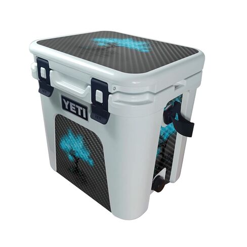 Cooler Skin Compatible with Yeti Roadie 24 with Drain Plug (2025) - Woody - Premium 3M Vinyl Protective Wrap Decal Cover - Easy to Apply | Crafted in The USA by MightySkins in Kuwait