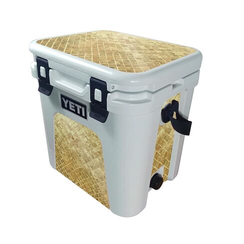 Cooler Skin Compatible with Yeti Roadie 24 with Drain Plug (2025) - Woody - Premium 3M Vinyl Protective Wrap Decal Cover - Easy to Apply | Crafted in The USA by MightySkins in Kuwait
