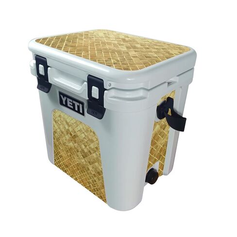 Cooler Skin Compatible with Yeti Roadie 24 with Drain Plug (2025) - Woody - Premium 3M Vinyl Protective Wrap Decal Cover - Easy to Apply | Crafted in The USA by MightySkins in Kuwait