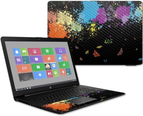 غلاف من ألياف الكربون MightySkins لجهاز الكمبيوتر المحمول HP 17T مقاس 17.3 بوصة (2017) - بناتي | لمسة نهائية واقية ومتينة من ألياف الكربون | سهلة التطبيق والإزالة وتغيير الأنماط | صنع في الولايات المتحدة الأمريكية in Kuwait