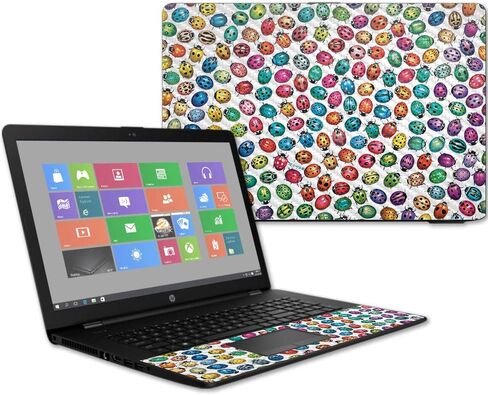 MightySkins Carbon Fiber Skin for HP 17T Laptop 17.3" (2017) - Girly | Protective, Durable Textured Carbon Fiber Finish | Easy to Apply, Remove, and Change Styles | Made in The USA in Saudi Arabia