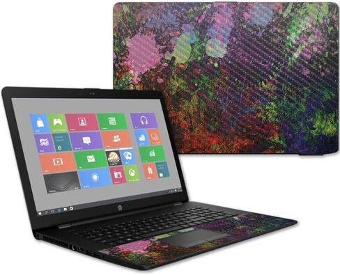 MightySkins Carbon Fiber Skin for HP 17T Laptop 17.3" (2017) - Girly | Protective, Durable Textured Carbon Fiber Finish | Easy to Apply, Remove, and Change Styles | Made in The USA in Saudi Arabia