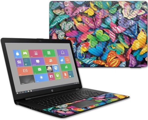 MightySkins Carbon Fiber Skin for HP 17T Laptop 17.3" (2017) - Girly | Protective, Durable Textured Carbon Fiber Finish | Easy to Apply, Remove, and Change Styles | Made in The USA in Saudi Arabia