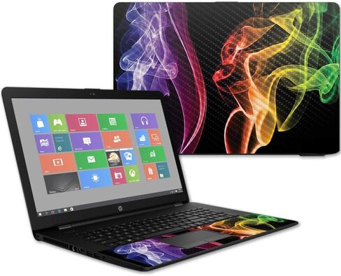 MightySkins Carbon Fiber Skin for HP 17T Laptop 17.3" (2017) - Girly | Protective, Durable Textured Carbon Fiber Finish | Easy to Apply, Remove, and Change Styles | Made in The USA in Saudi Arabia