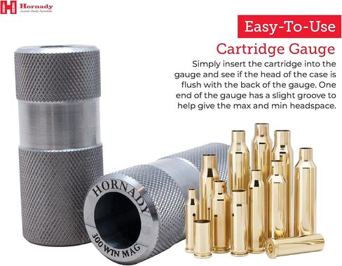 Hornady Lock-N-Load Cartridge Gauge 300 Win MAG (.308), 380718 - Reloading Supplies to Help Check Cases & Ammo Specifications-Caliber Specific, Cylindrical Precision Steel Gauges Fit SAAMI Tolerances in Saudi Arabia