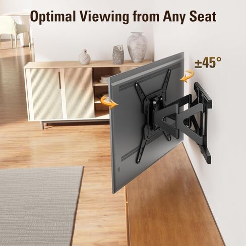Mounting Dream Ultra Slim Full Motion TV Wall Mount, Low Profile Articulating TV Mount for 26 to 75 Inch TVs - Smooth Extension, Swivel, Tilt, Fits 16" Studs, Max VESA 400x400mm, Holds 88lbs in Saudi Arabia
