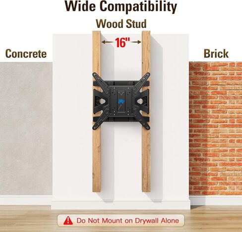 Mounting Dream Ultra Slim Full Motion TV Wall Mount, Low Profile Articulating TV Mount for 26 to 75 Inch TVs - Smooth Extension, Swivel, Tilt, Fits 16" Studs, Max VESA 400x400mm, Holds 88lbs in Saudi Arabia