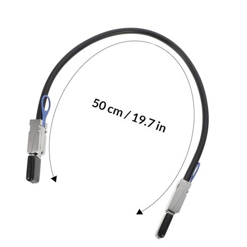 كابل HOMSFOU Mini SAS 26 Pin بطول 0.5 متر داخلي Sff-8088 سلك تخزين بيانات عالي السرعة لاتصالات وحدة التحكم بالخادم والتخزين in Kuwait