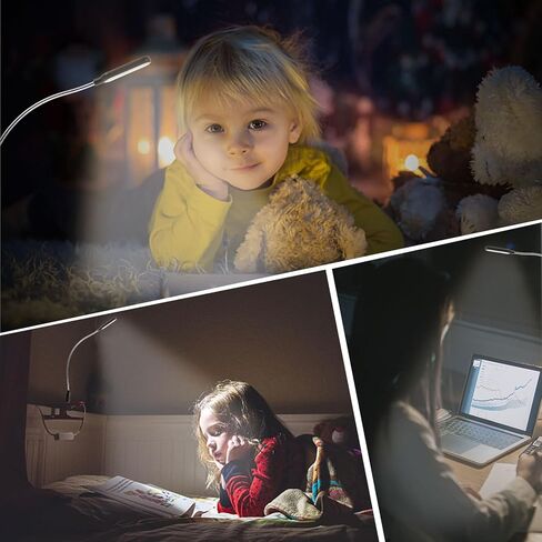 BESPORTBLE 2pcs Portable USB Laptop Reading Lamps Night Light White Light USB Computer Lamps for Home Office Use, Black in Kuwait