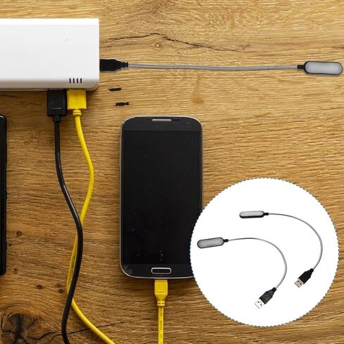 BESPORTBLE 2pcs Portable USB Laptop Reading Lamps Night Light White Light USB Computer Lamps for Home Office Use, Black in Kuwait