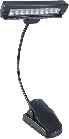 10 مصابيح LED بمشبك للقراءة، متوافقة مع بطارية USB وAA، إضاءة للأنشطة الخارجية باللون الأبيض البارد in Kuwait