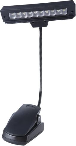 10 مصابيح LED بمشبك للقراءة، متوافقة مع بطارية USB وAA، إضاءة للأنشطة الخارجية باللون الأبيض البارد in Kuwait