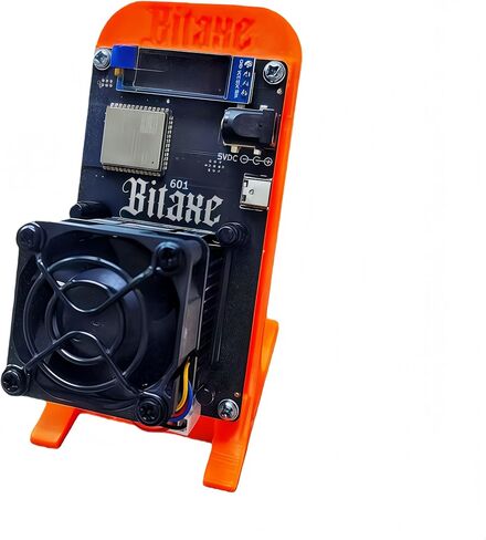 جهاز تعدين Bitaxe Gamma 601 Bitcoins BM1370 Asic Chip 1.2TH/s Solo Miner 18 وات كفاءة الطاقة 2.4G WiFi للاستخدام المنزلي BTC Miner Low Noice Crypto Miner يتضمن PSU مع مصدر مفتوح من Antminer، برتقالي in Kuwait