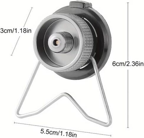 1PC/2PCS Portable Gas Stove Adapter Aluminum Alloy Camping Converter Lightweight Conversion Head Compact for Outdoor Cooking (1PC) in Saudi Arabia
