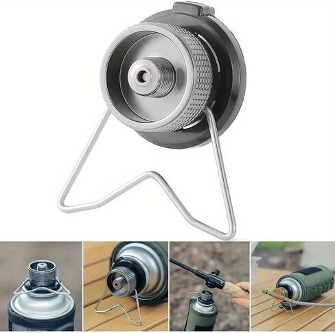 1PC/2PCS Portable Gas Stove Adapter Aluminum Alloy Camping Converter Lightweight Conversion Head Compact for Outdoor Cooking (1PC) in Saudi Arabia