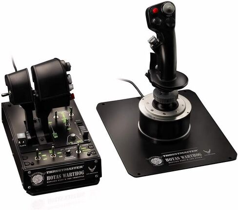 حزمة الكمبيوتر Thrustmaster Hotas Warthog مع Thrustmaster VG F/A 18 Grip Add On - PC USB أسود عصا التحكم لمحاكاة الطيران in Kuwait