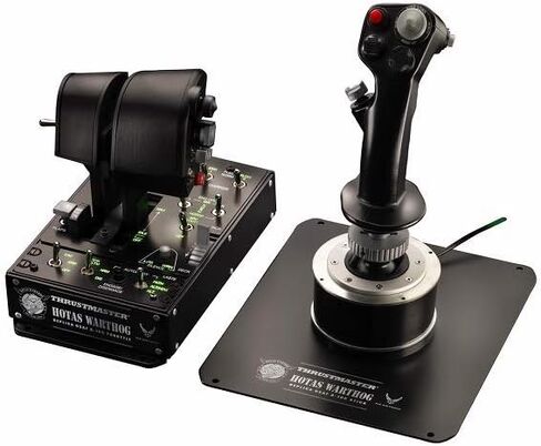 حزمة الكمبيوتر Thrustmaster Hotas Warthog مع Thrustmaster VG F/A 18 Grip Add On - PC USB أسود عصا التحكم لمحاكاة الطيران in Kuwait