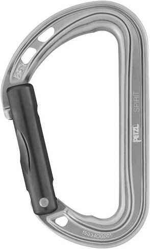 Petzl، حلقة تسلق الروح رمادية مستقيمة، خفيفة الوزن، حلقة تسلق متعددة الاستخدامات للتسلق الرياضي in Saudi Arabia