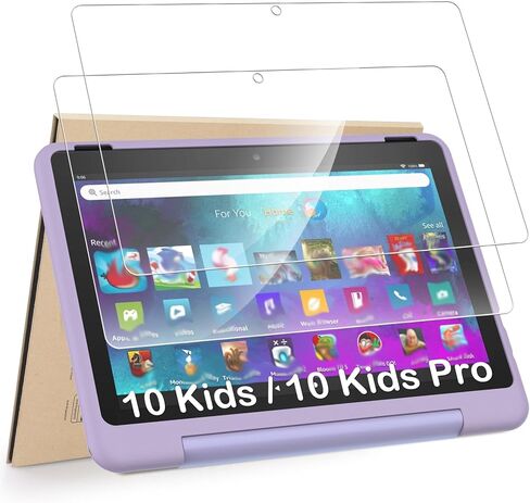 عبوتان من واقيات الشاشة المتوافقة مع 10 Kids/ 10 Kids Pro Tablet 10.1 بوصة (إصدار 2023/2021)، زجاج مقسى [وضوح HD] [9 صلابة] [سهلة التركيب] in Saudi Arabia